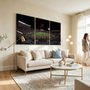 Framed Texas Tech Red Raiders Stadium Canvas, Texas Tech Red