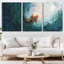 Powerful Jesus Canvas Print - Hand of Salvation,