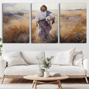 Jesus the Good Shepherd Wall Art Canvas Print - Lost Lamb