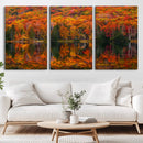 Fall Foliage Wall Art - Autumn Reflection Canvas Print,