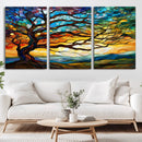Mosaic Tree Wall Art | Ready to Hang Stained Glass Style