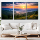 Majestic Mountain Sunrise Print | Landscape Wall Art |