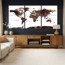World Map Canvas Print – Detailed Map of the World Wall Art by MyGreatCanvas | Canvas Wall Art Prints | Photo Prints & Wall Decor