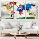 World Map Canvas Print – Framed Travel Map Wall Art for by MyGreatCanvas | Canvas Wall Art Prints | Photo Prints & Wall Decor