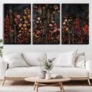Large Floral Painting Print Illustration Flowers Canvas Wall by MyGreatCanvas | Canvas Wall Art Prints | Photo Prints & Wall Decor