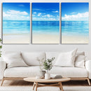 Beach Scene Canvas Wall Art Print – Tranquil Ocean Horizon by MyGreatCanvas | Canvas Wall Art Prints | Photo Prints & Wall Decor