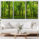 Lush Green Forest Canvas Print | 3-Panel Forest Wall Art | by MyGreatCanvas | Canvas Wall Art Prints | Photo Prints & Wall Decor