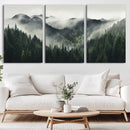 Misty Forest Canvas Print Wall Art Premium Canvas Print a