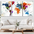 World Map Canvas Print – Framed Travel Map Wall Art for by MyGreatCanvas | Canvas Wall Art Prints | Photo Prints & Wall Decor