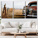 Classic Cars Vintage Wall Art Canvas Print