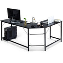 L Shaped Desk Corner Computer Desk PC Laptop Gaming Table Workstation by LJGDeals