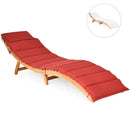 Folding Patio Lounge Chair with Double-Sided Cushioned Seat by LJGDeals