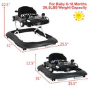 2-in-1 Foldable Baby Walker with Music Player and Lights by LJGDeals