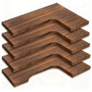 Rustic Corner Floating Shelves Set of 5 – Wall Mounted Wood Shelves by 2Dropme