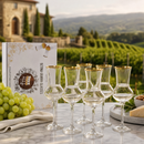 The Wine Savant Crystal Set of 6 Grappa Glasses 3oz