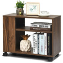 Multifunctional 3-Tier Side Table with Wheels and Large Storage Shelf by LJGDeals