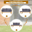 Adjustable Patio Convertible Sofa with Thick Cushion by LJGDeals