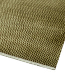 Modern Geometrical Design Beige And Brown 6x10 Hand Knotted Wool Rug