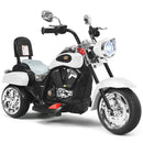 6V Powered Toddler 3-Wheel Motorbike Ride On Toy with Horn and Headlight-Black and White by LJGDeals