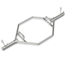 56 Inch Olympic Hexagon Deadlift Trap Bar with Folding Grips Powerlifting