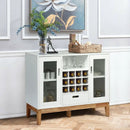 Wood Wine Storage Cabinet Sideboard Console Buffet Server-White by LJGDeals