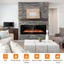50 Inch Recessed Ultra Thin Electric Fireplace with Timer by LJGDeals