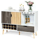 Mid-Century Buffet Sideboard Wooden Storage Cabinet by LJGDeals