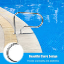 Stainless Steel Swimming Pool Hand Rail with Base Plate by LJGDeals