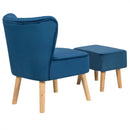 Modern Accent Chair Ottoman Set with Footstool by LJGDeals