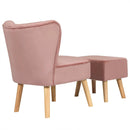 Modern Accent Chair Ottoman Set with Footstool by LJGDeals