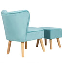 Modern Accent Chair Ottoman Set with Footstool by LJGDeals