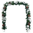 9 Feet Pre-Lit Artificial Christmas Garland with LED Lights by LJGDeals