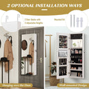 Lockable Storage Jewelry Cabinet with Frameless Mirror by LJGDeals