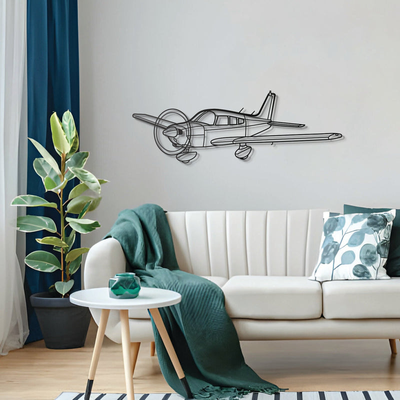 Warrior II Angle Metal Aircraft Wall Art - NCP0401