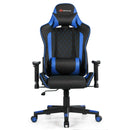 Massage Gaming Chair with Lumbar Support and Headrest by LJGDeals