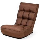 4-Position Adjustable Floor Chair Folding Lazy Sofa by LJGDeals