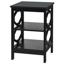 3-tier Nightstand Sofa Side End Accent Table-Black by LJGDeals