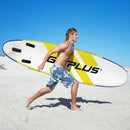10 Feet Inflatable Stand Up Paddle Board 6 Inches Thick with Backpack Leash Aluminum Paddle by LJGDeals
