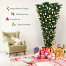 7 Feet Unlit Upside Down Artificial Christmas Tree by LJGDeals