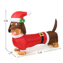 5 Feet Inflatable Christmas Dog with LED Lights by LJGDeals