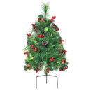 Set of 2 29 Inch Battery Powered Pre-lit Pathway Holiday Christmas Trees by LJGDeals