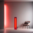 Redwood Radiance Lamp | Tall LED Strip Wooden Lamp by Interior Moderna
