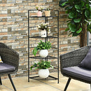 4 Tier Folding Metal Shelf Plant Stand Storage Open Shelf Corner Display Rack by DirectDeals
