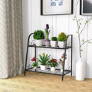 2-tier Patio Metal Plant Stand by LJGDeals