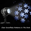 Outdoor Waterproof Christmas Snowflake LED Projector Lights with Remote Control by DirectDeals
