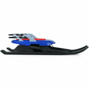 Folding Kids' Metal Snow Sled with Pull Rope Snow Slider and Leather Seat by LJGDeals