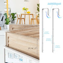 Full Length Metal Door Mirror with Adjustable Hook