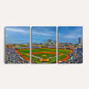 Wrigley Field Chicago Cubs Panoramic Canvas Print –
