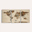 World Map Canvas Print – Framed Detailed Map of the World