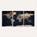 World Map Canvas Print – Detailed Map of the World Wall Art